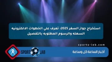 استخراج جواز السفر 2025: تعرف على الخطوات الإلكترونية السهلة والرسوم المطلوبة بالتفصيل